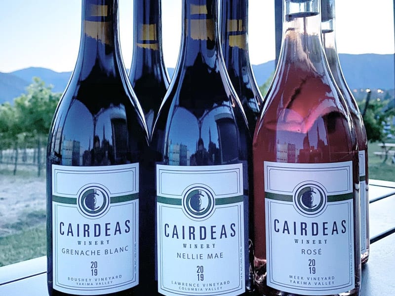 Cairdeas Winery bottles of wine