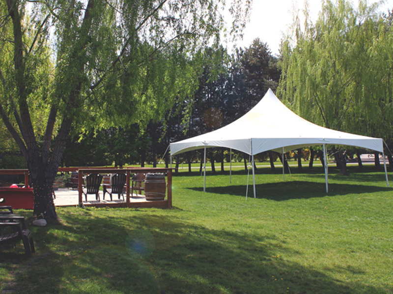 Wapato Point Winery lawn with tent