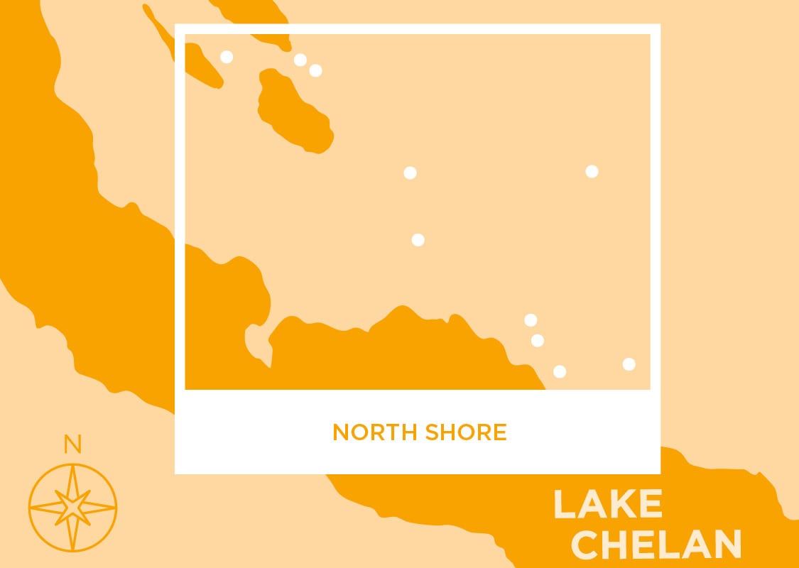 Lake Chelan Winery Map North Shore