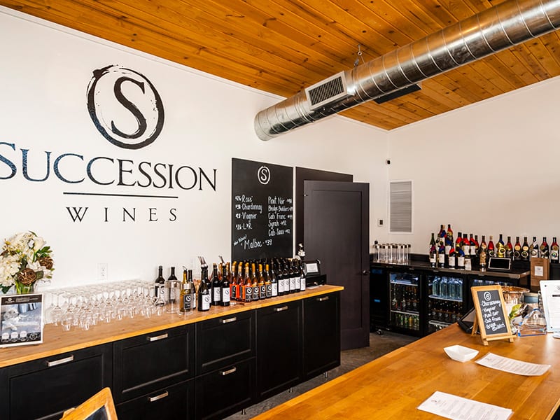 Succession Wines tasting room