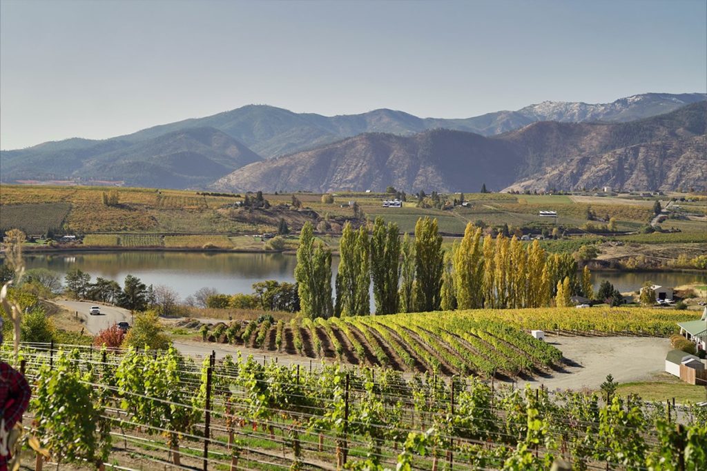 A view of Washington wine country in Lake Chelan