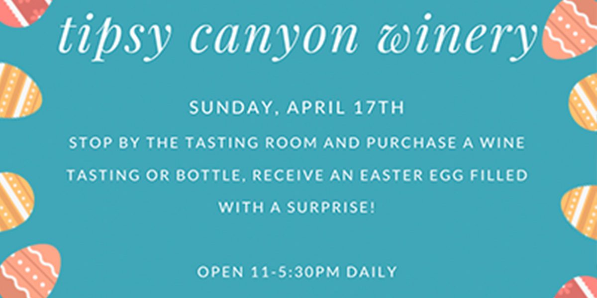 Tipsy Canyon Winery Easter egg hunt
