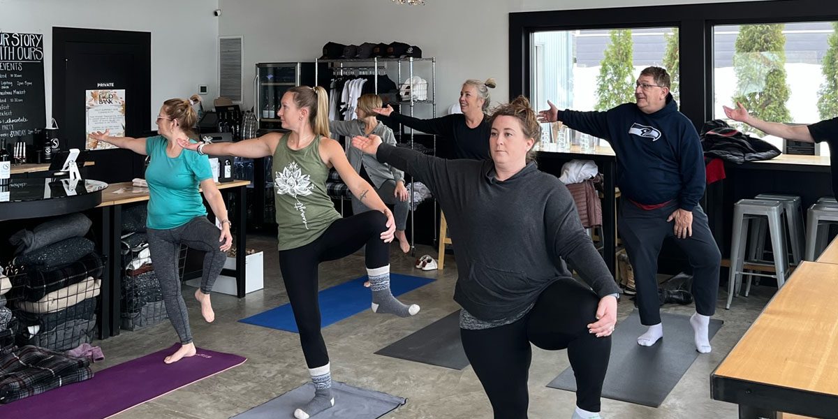 Yoga + Wine at Succession Wines