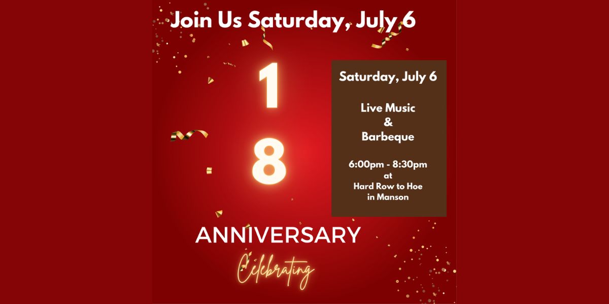 Hard Row Anniversary Party 4th of July Weekend!