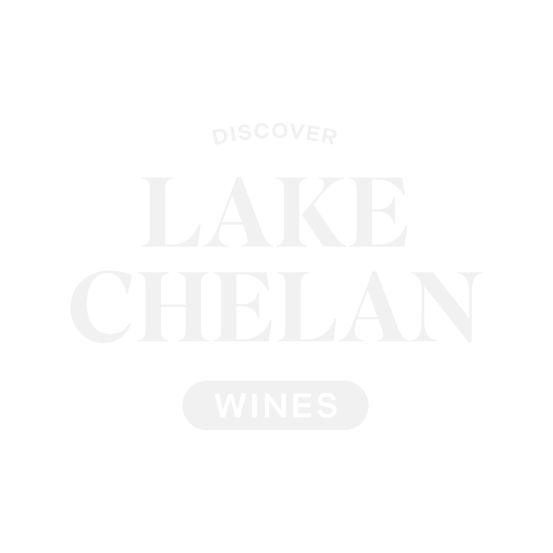 Discover Lake Chelan Wines Logo - White